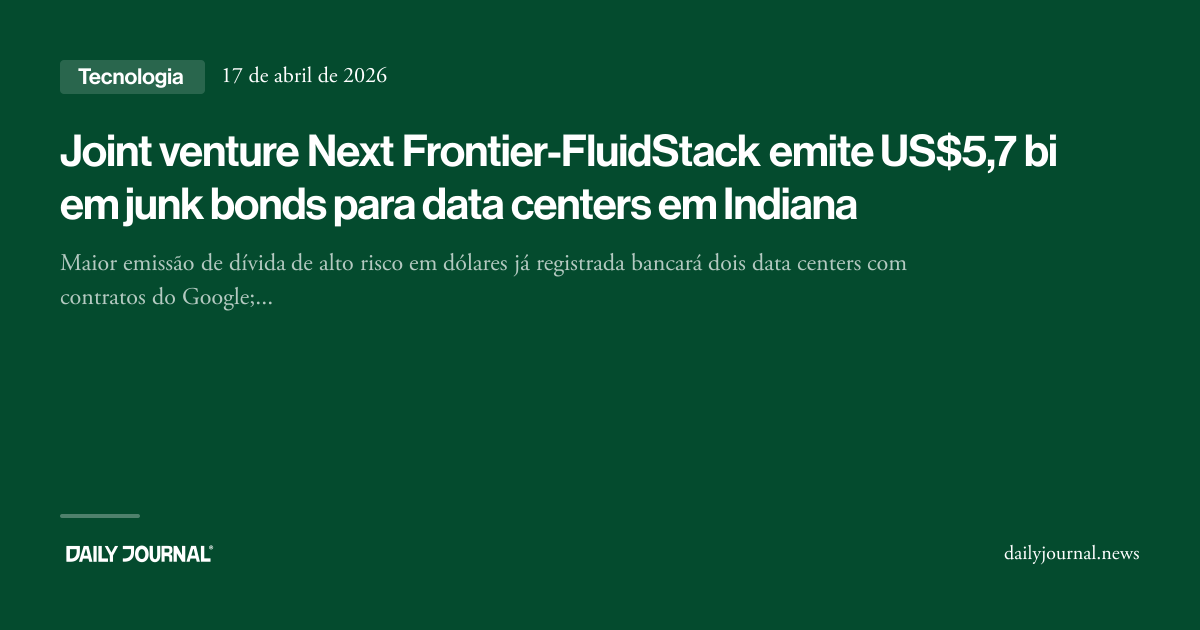 Joint venture Next Frontier-FluidStack emite U... - Daily Journal