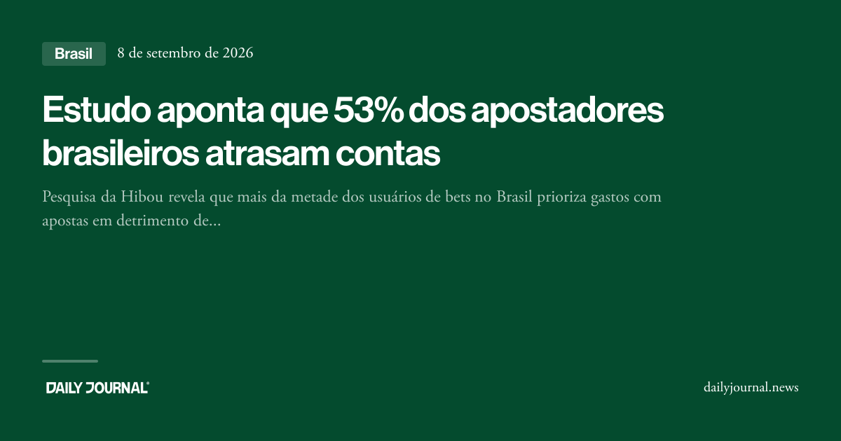 Estudo aponta que 53% dos apostadores brasilei...